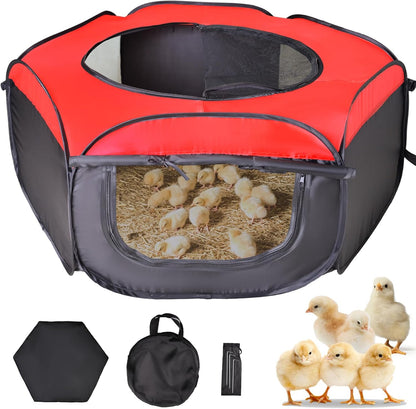 Brooder Box for Chick Starter Kit - Brooder Pen/Baby Chicken Supplies Brooder Box with Ideal Size