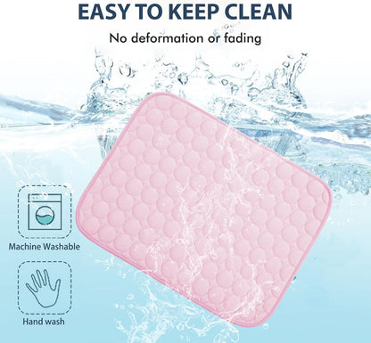 MICROCOSMOS Summer Cooling Mat & Sleeping Pad- Water Absorption Top, Materials Safe, Easy Carry, EZ