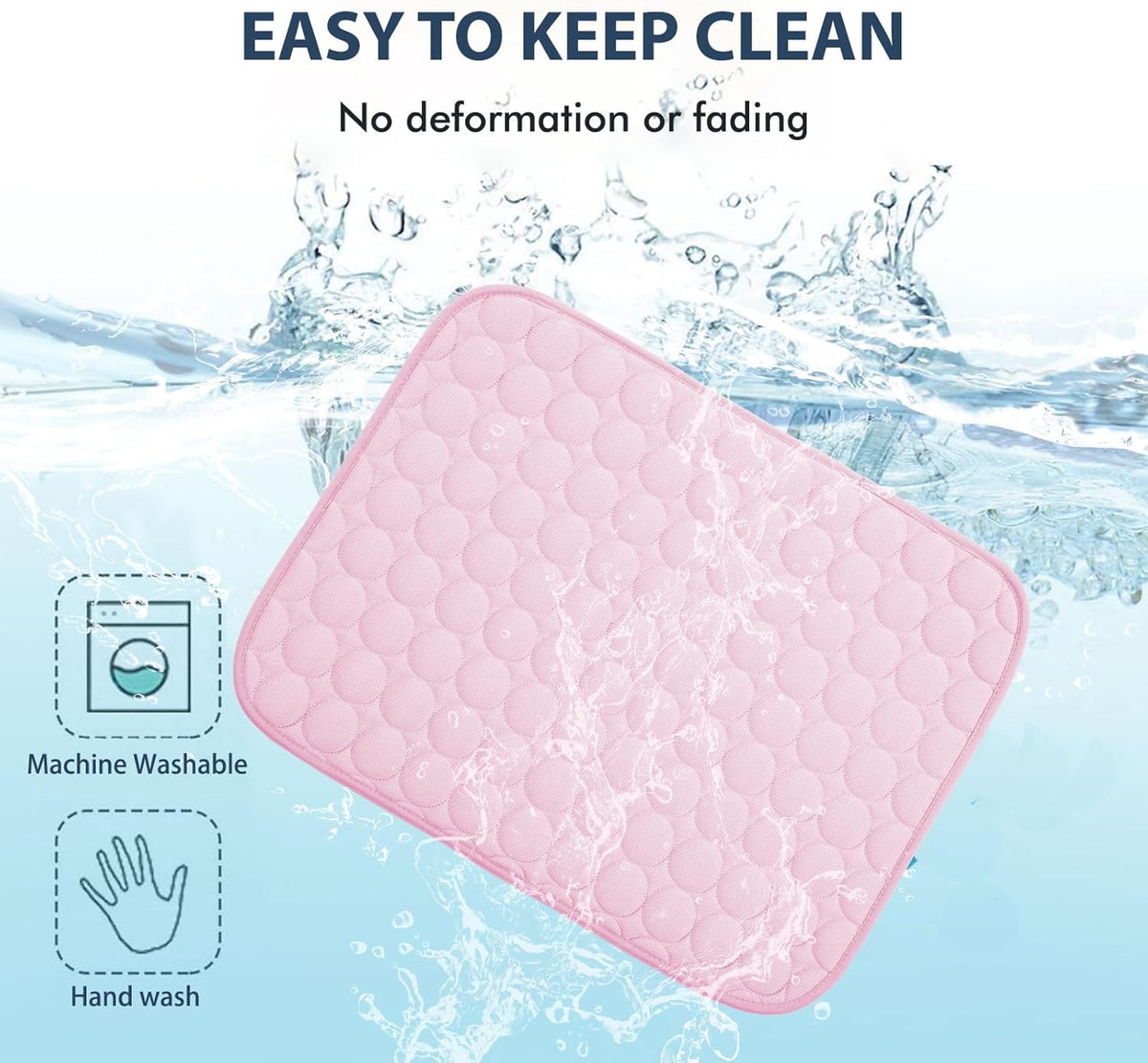 MICROCOSMOS Summer Cooling Mat & Sleeping Pad- Water Absorption Top, Materials Safe, Easy Carry, EZ