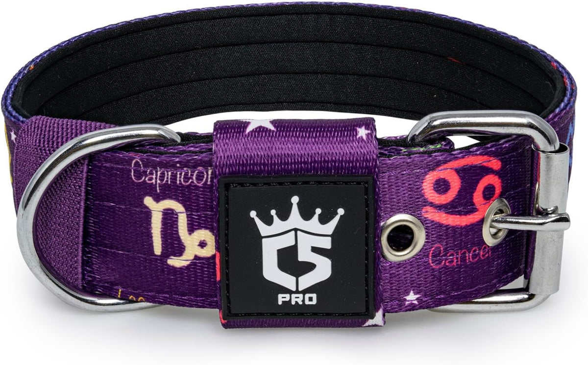 TSPRO Tactical Dog Collar 1.5 Inch Wide Thick Dog Collars with Heavy Duty Metal Buckle, Durable
