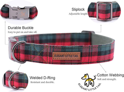 Elegant little tail Dog Collar with Bow, Cotton & Webbing, Bowtie Dog Collar, Adjustable Dog