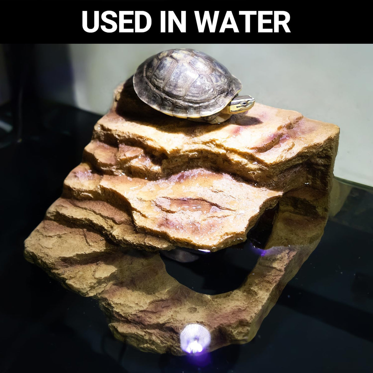 Resin Reptile Hideout Cave Reptile Habitat Tank Decor Terrarium Accessories for Bearded Dragon