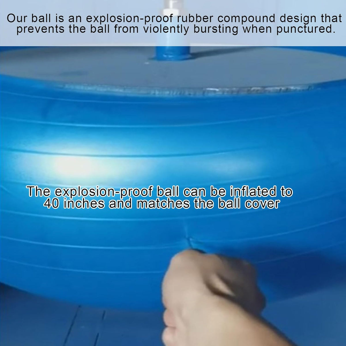 40inch Giant Herding Ball with Ball Cover Anti Burst Please Watch VCR for How to Inflation Horse