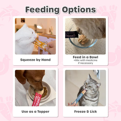 Grab & Go Squeeze Vita Stick Lickable Treats for Dogs & Cats. 49 Variety Support Sticks with