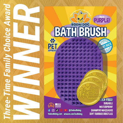 Bodhi Dog Shampoo Brush - Pet Grooming & Bath Supplies for Dogs and Cats - Bath Brush for Long &