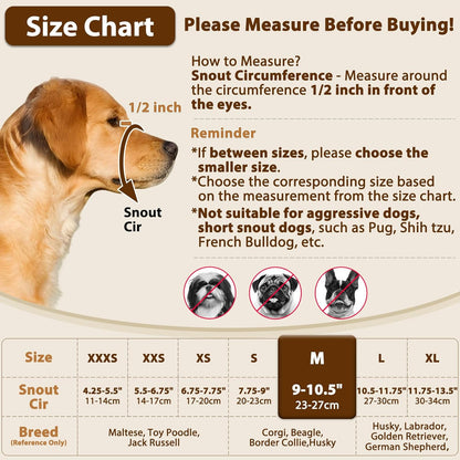 Crazy Felix Nylon Dog Muzzle for Small Medium Large Dogs Poodle Labrador Golden Retriever Doberman