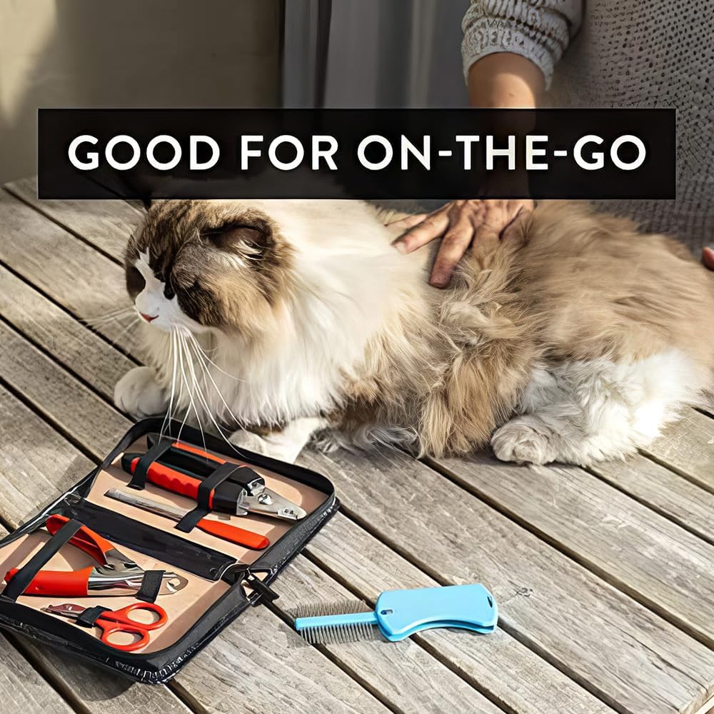 Pet Care Pedicure Kit for Dogs, Cats, Birds and Reptiles - Nail Clippers, File and Scissors Style