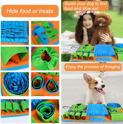 Enrichment Snuffle Feeding Mat. Encourages natural foraging and calm, mindful feeding.