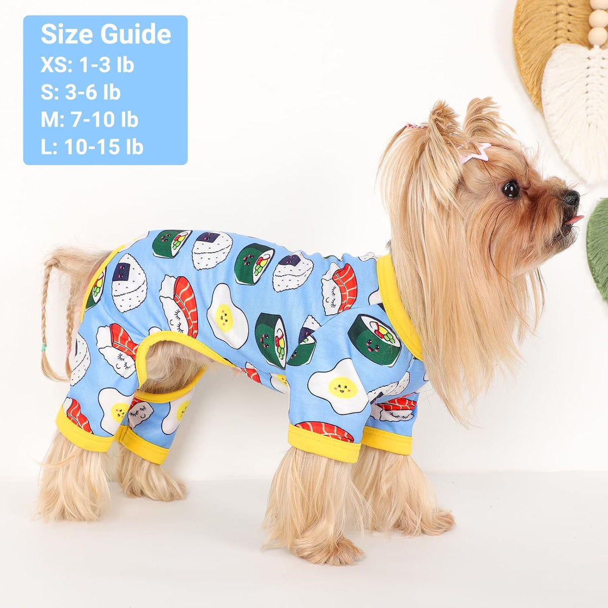 Dog Pajamas Small Sized Dogs Stretchable Summer Dog Clothes Pjs 4 Legs Girl Boy Cute Soft Puppy