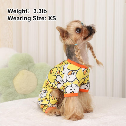 Dog Pajamas Pjs Spring Summer Dog Clothes for Small Dogs Girl - Boy - Small Size Dogs, Soft
