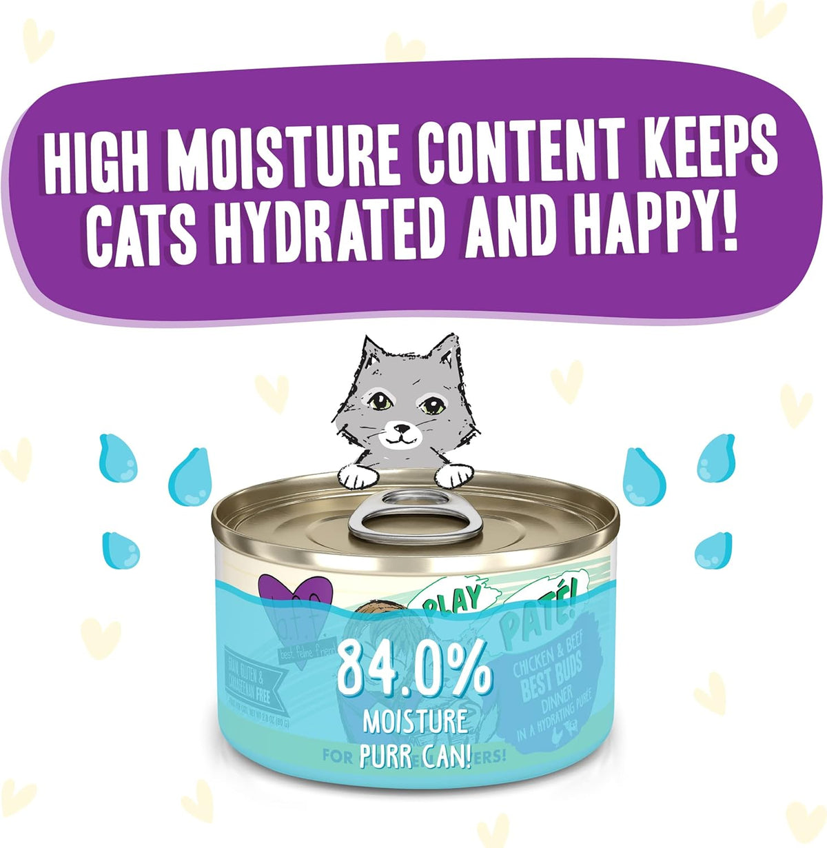 Weruva B.F.F. Play - Best Feline Friend Paté Lovers, Aw Yeah!, Chicken & Beef Best Buds with