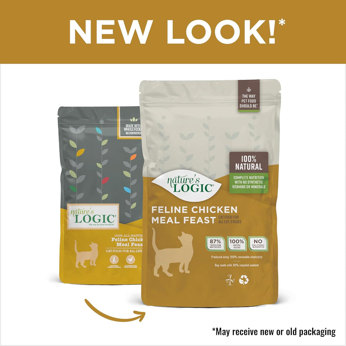 Nature's Logic Feline Chicken Meal Feast Cat Food - High-Protein Dry Food for Cats, 100% Natural