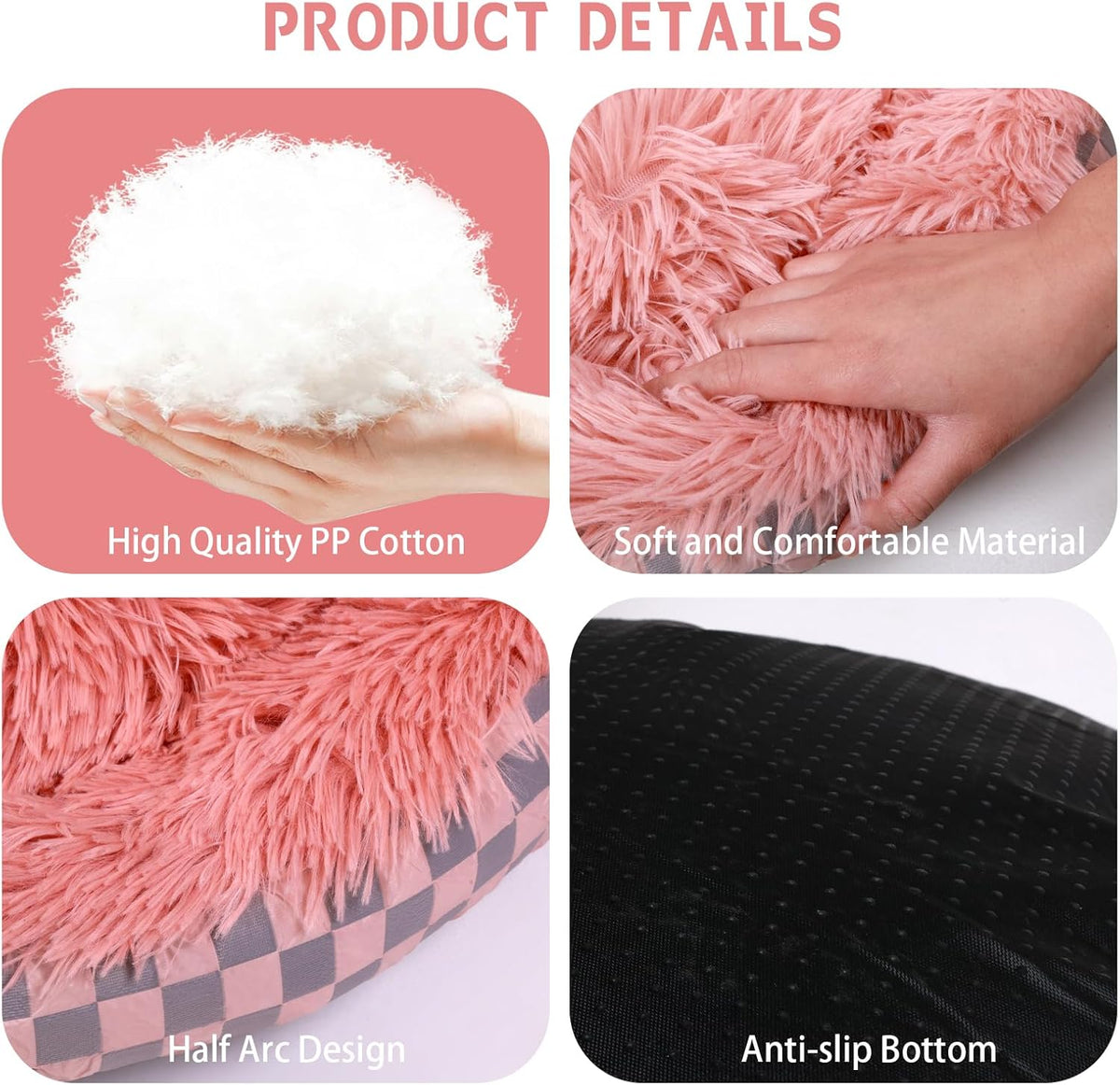 Cat Bed Hooded Plush Nest with Self-Warming Cozy Cave, Calming Anti-Anxiety Pet Bed for Indoor Cats