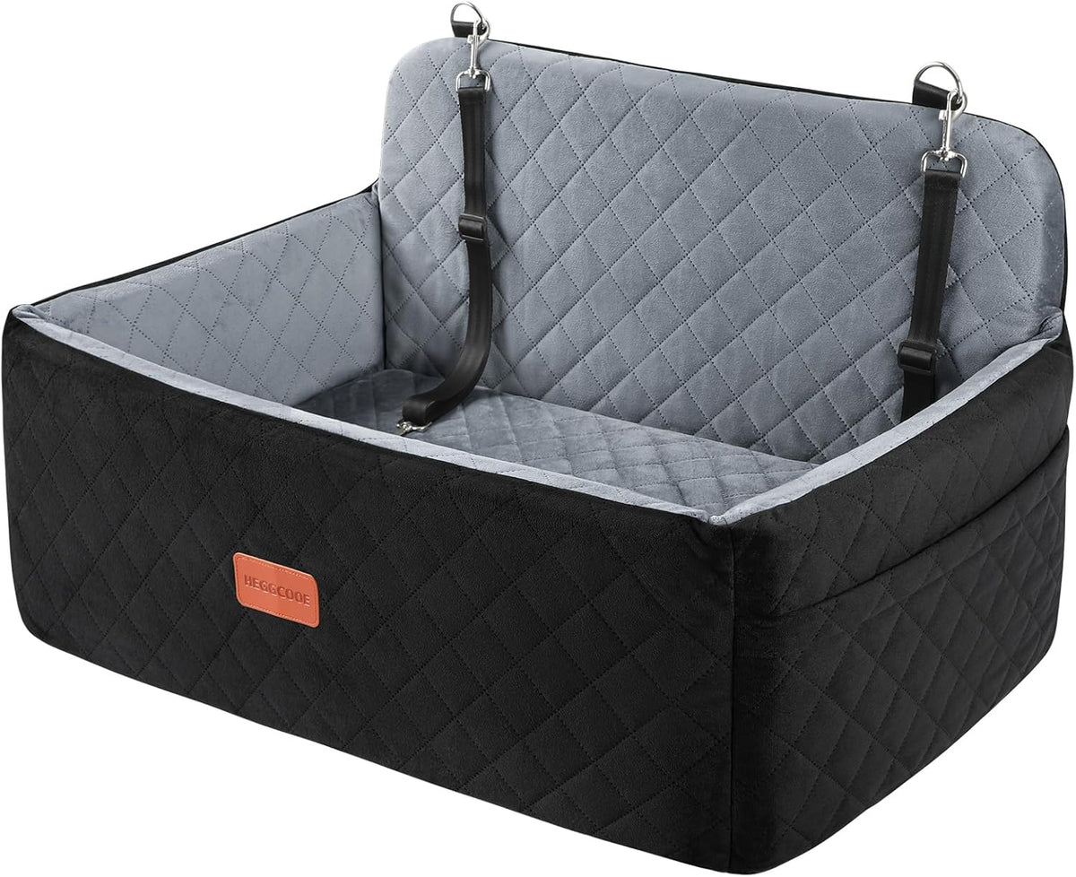 Dog Car Seat for Medium/Large Dogs, Pet Booster Seat for Under 55 lbs or 2 Small Dogs, Detachable &