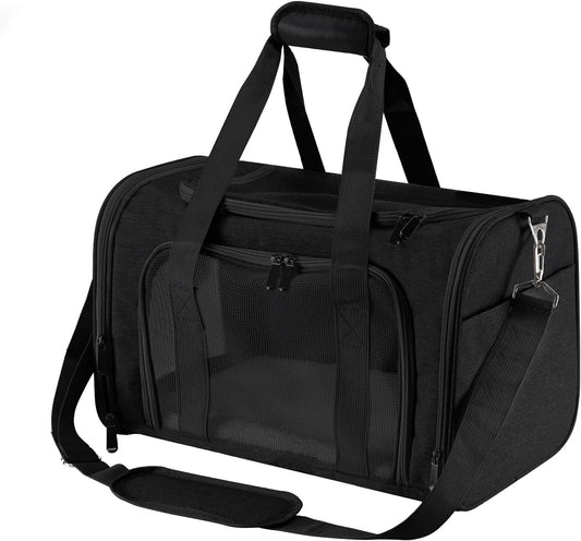 Roaringkitty Travel in Style: Portable Pet Carrier for Small Pets up to 15 Lbs- Airline Approved