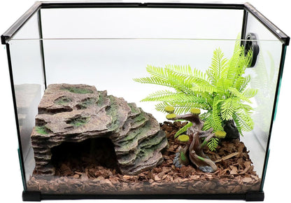 Large Reptile Hide Shale Scape Step Ledge, Reptile Cave Hideout, Bearded Dragons Accessories