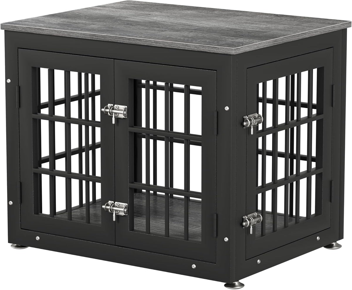 26 Inch Heavy Duty Dog Crate Furniture for Small Dogs, Decorative Pet House End Table, Wooden Cage