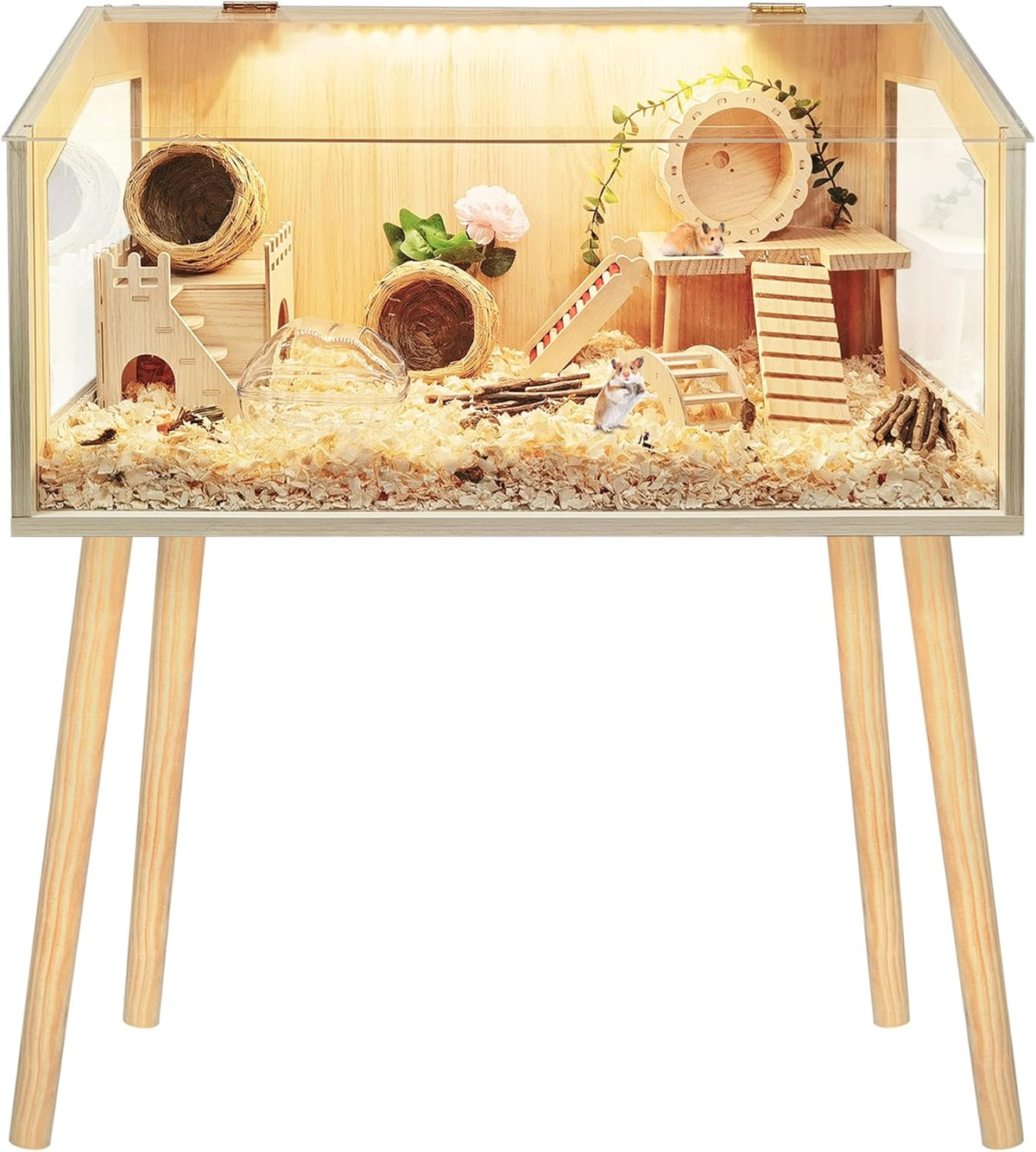 Prolee Hamster Cage with Legs, Guinea Pig Cages Chew Proof, Hamster House, Hamster Cages and