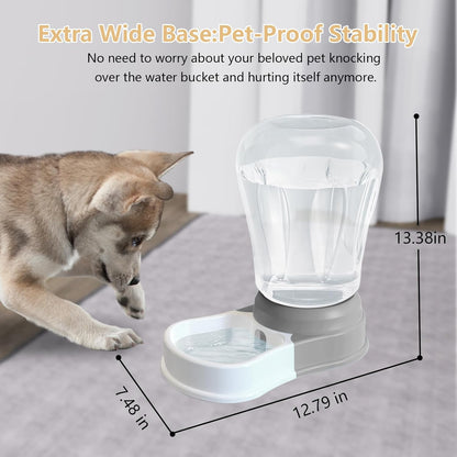 1.58 Gallon Automatic Dog Water Bowl Dispenser, Large Capacity Water Feeder for Cats and Dogs