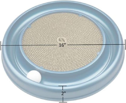 Coastal Pet Turbo Scratcher Cat Toy - Cardboard Cat Scratcher Pad with Cat Toy Ball Track and