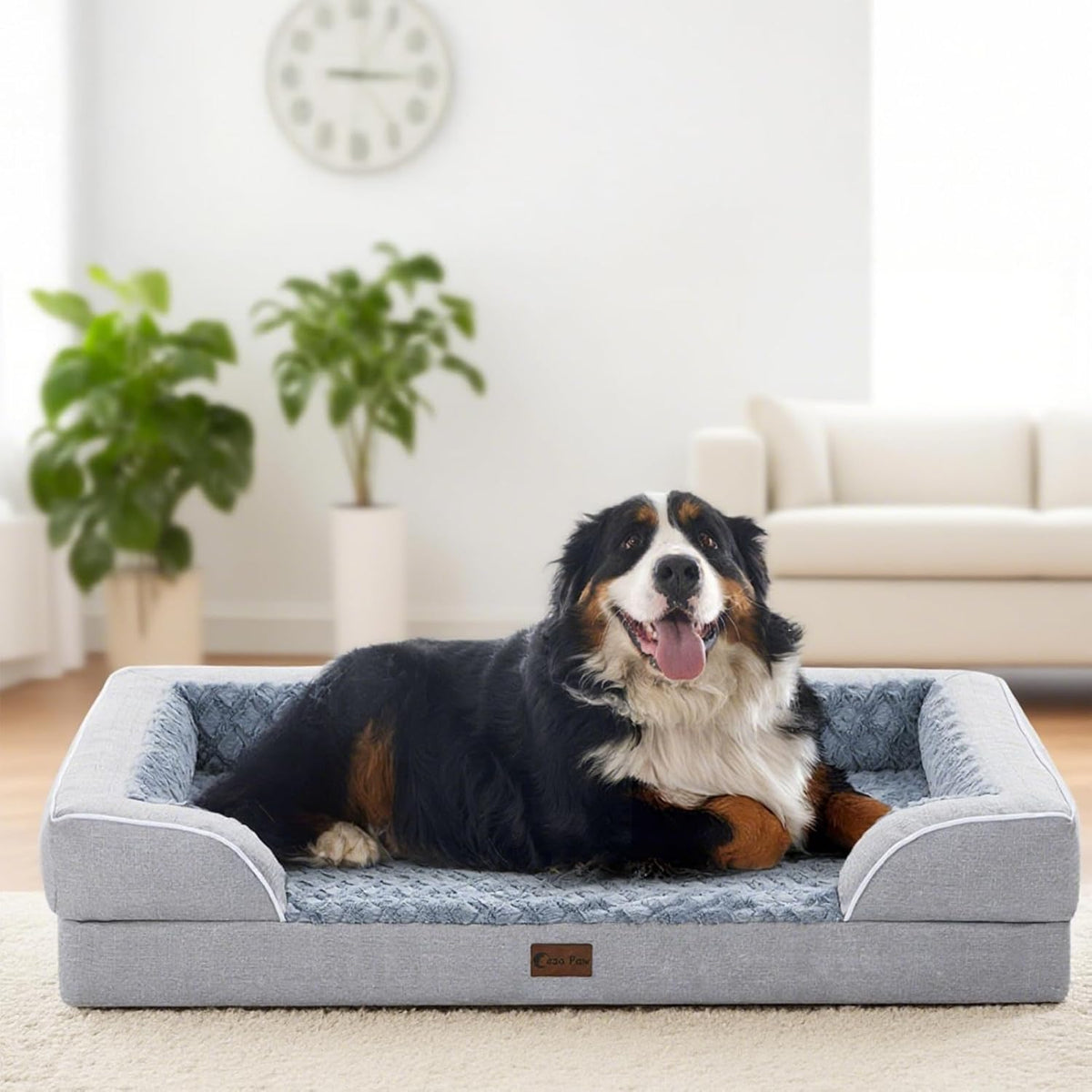 Orthopedic XL Dog Beds for Extra Large Dogs, Waterproof Memory Foam Dog Beds with Sides, Non-Slip