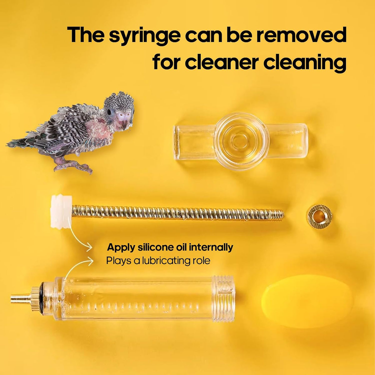 8 Pcs Bird Feeding Syringe Set Feeding Tubes for Baby Birds Parrot Hand Feeding Syringe Pet Syringe