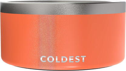 Coldest Dog Bowl - Anti Rust Metal, Non Slip, 3 Layers Insulated Stainless Steel Dog Bowls - Spill