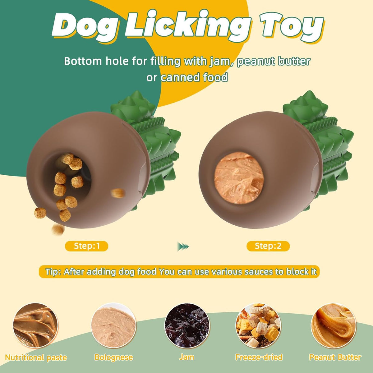 Dog Chew Toys Toothbrush Stick Teeth Cleaning Brush Dental for Medium Large Dog, Puppy
