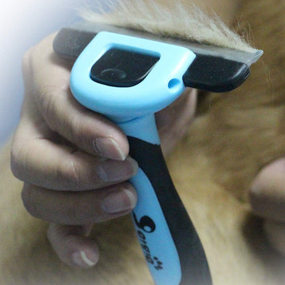 Effective Deshedding Brush and Large Dog Comb - Professional Grooming Tools for Dogs and Cats to