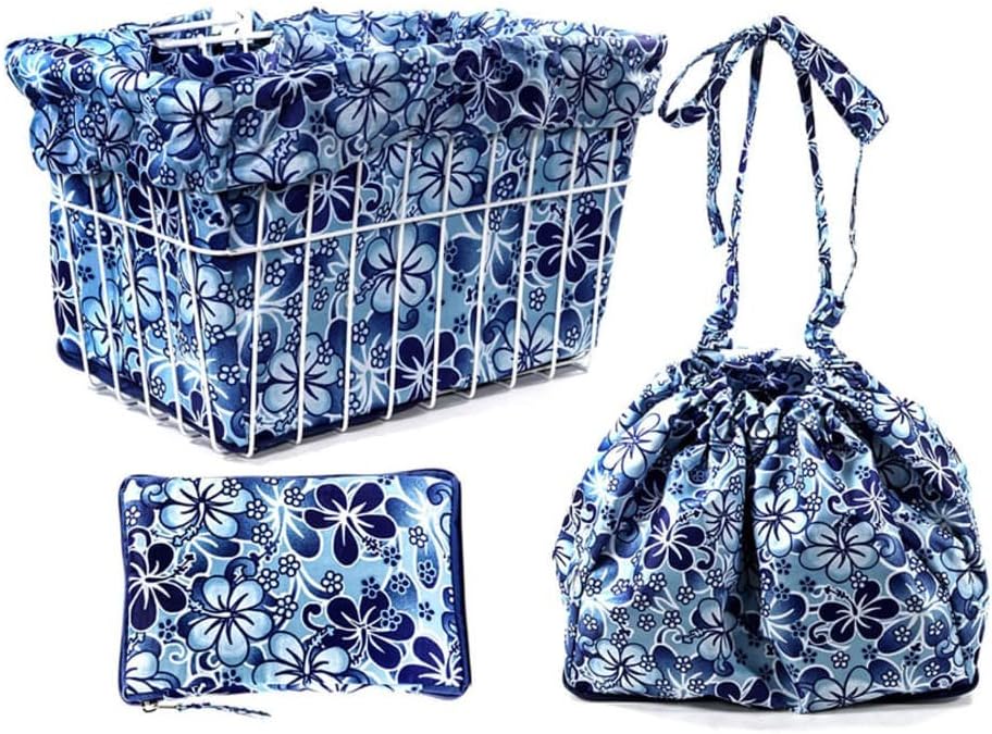Cruiser Candy Bike Basket Liner Waterproof, Universal Fit for Most Bike Baskets, Stylish 2in1Tote
