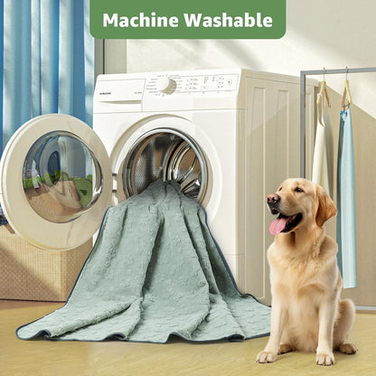 LOOBANI Washable Pee Pads for Dogs: 2 Pack Super Absorbent Reusable Puppy Pads, Leakproof and