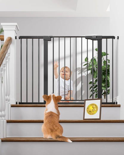 Cumbor 29.7-48" Baby Gate for Stairs, Mom's Choice Awards Winner-Dog Gate for Doorways, Auto Close