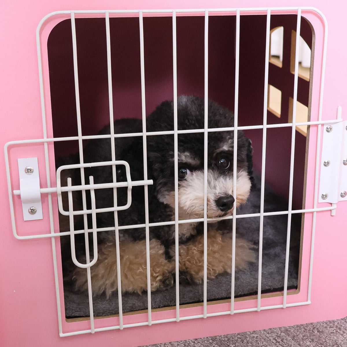 Dog House Indoor for Small Dogs or Cats, Cozy Wooden Design, Small Indoor Bed House, with Air Vents