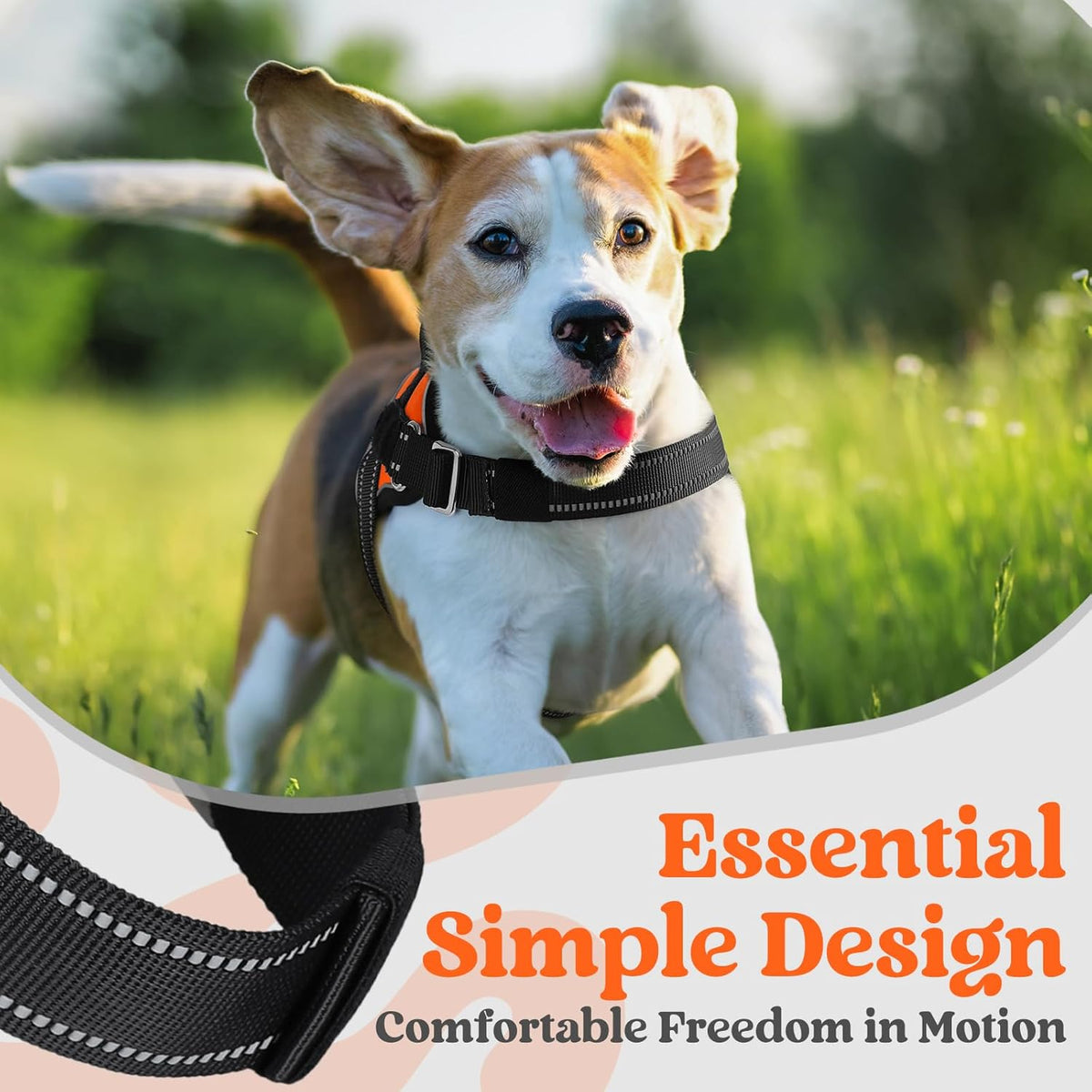 rabbitgoo Dog Harness for Large, Easy On Pet Vest with One Buckle, No Pull Adjustable Service