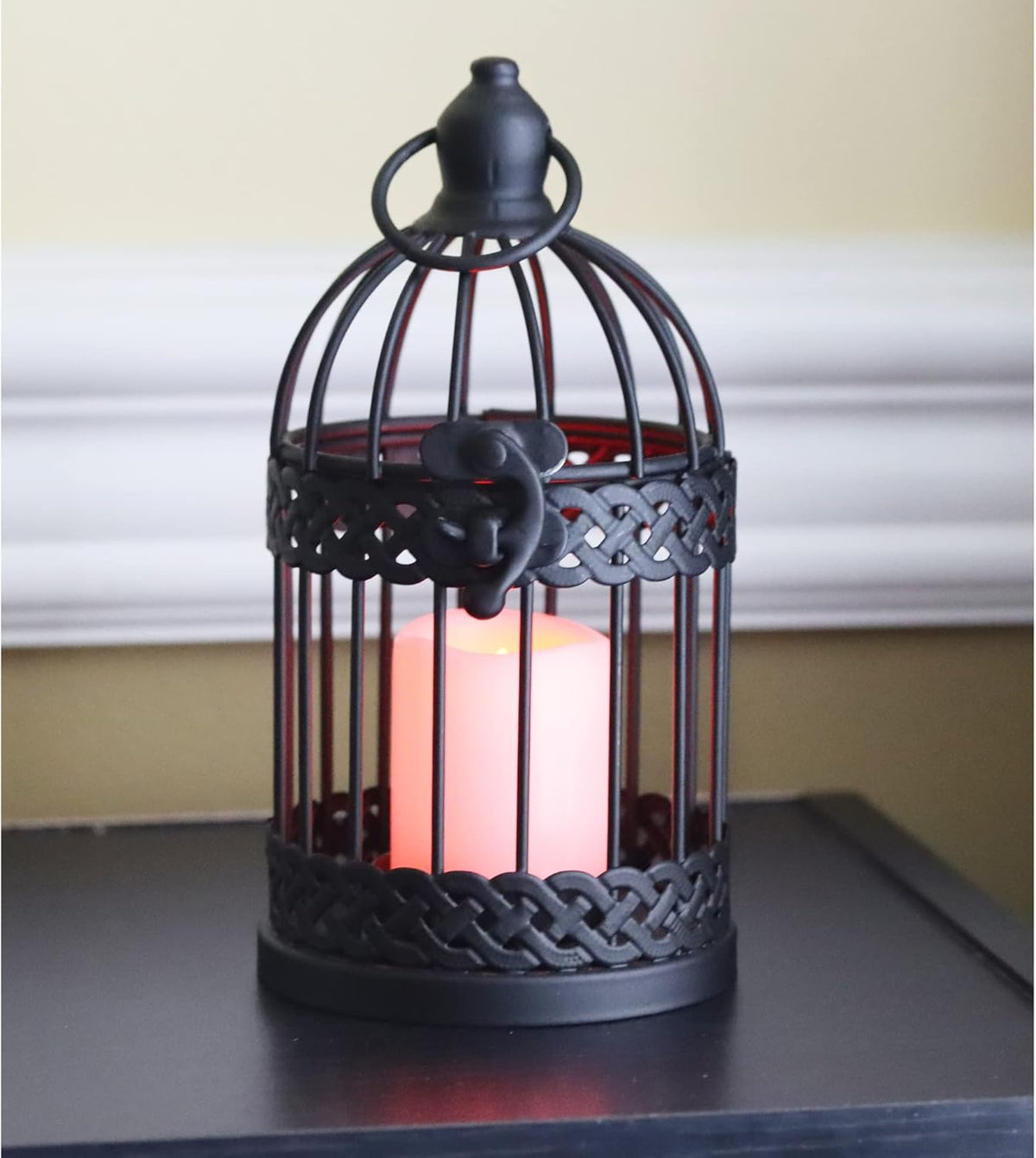 Vela Lanterns Birdcage Decor Candle Holder Lantern Decorative Table Centerpiece Halloween