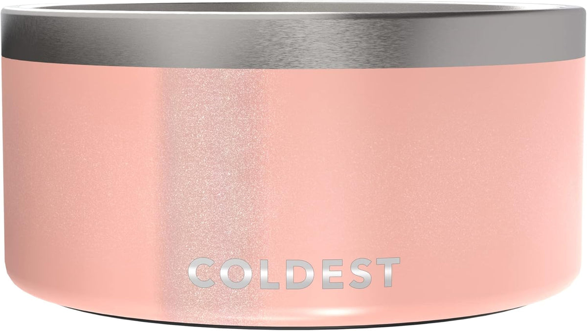 Coldest Dog Bowl - Anti Rust Metal, Non Slip, 3 Layers Insulated Stainless Steel Dog Bowls - Spill