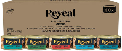 Reveal Natural Wet Canned Cat Food, Limited Ingredient, Grain Free, Protein with No Artificial