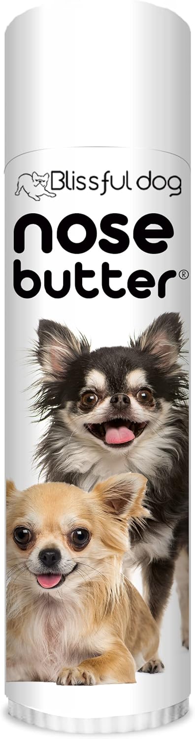 The Blissful Dog Long Coat Chihuahua Nose Butter for Dry, Cracked Skin, Lick-Safe Dog Nose Balm