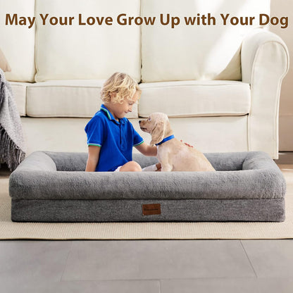 BFPETHOME Dog Beds for Small Dogs, Washable Dog Bed with Sides, Orthopedic Medium Sized Soft Mats