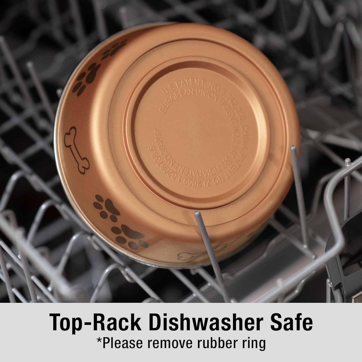 Loving Pets Bella Dog Bowls- Stainless Steel Dog & Cat Bowls - Spill Proof Dog Food Bowl, Cat Bowl