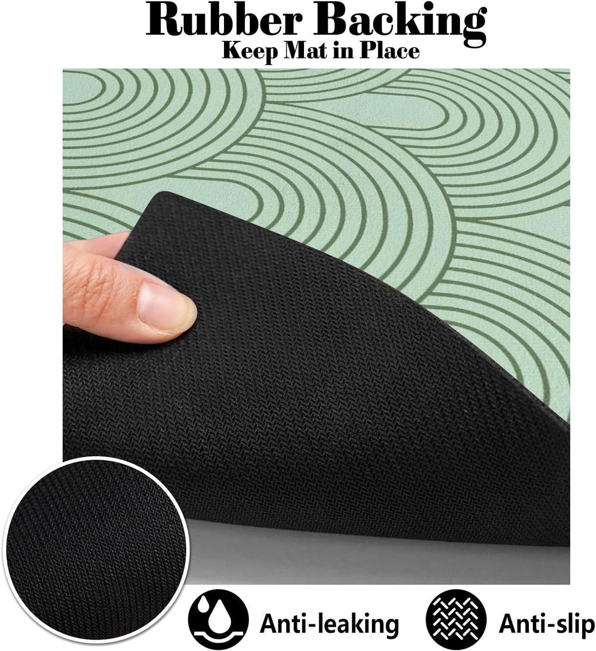 Dog Food Mats for Floors Absorbent, Pet Cat Food Mat - Quick Dry Dog Mat for Food and Water Boho