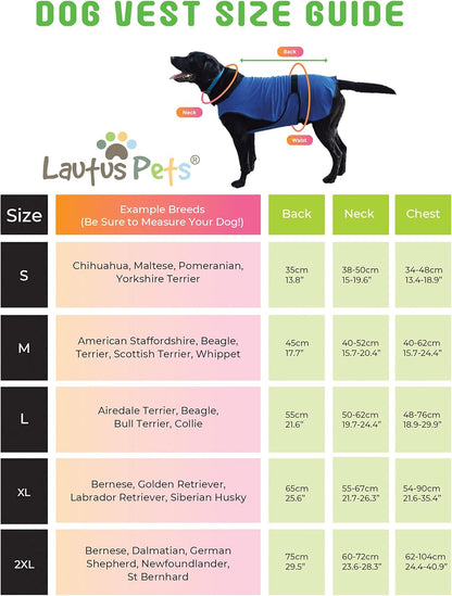Dog Cooling Vest – Lightweight Summer Jacket for Dogs with Zip Neck & Velcro – Easy On/Off Cooling