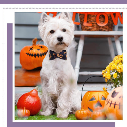 16 Pieces Dog Bow Ties Slide Dog Collar Bows Summer Hawaiian Styles Dog Collar Attachment Bows with