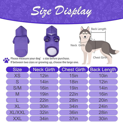KOOLTAIL Basic Dog Hoodie - Soft & Warm Dog Hoodie Sweater with Leash Hole and Pocket, Dog Winter