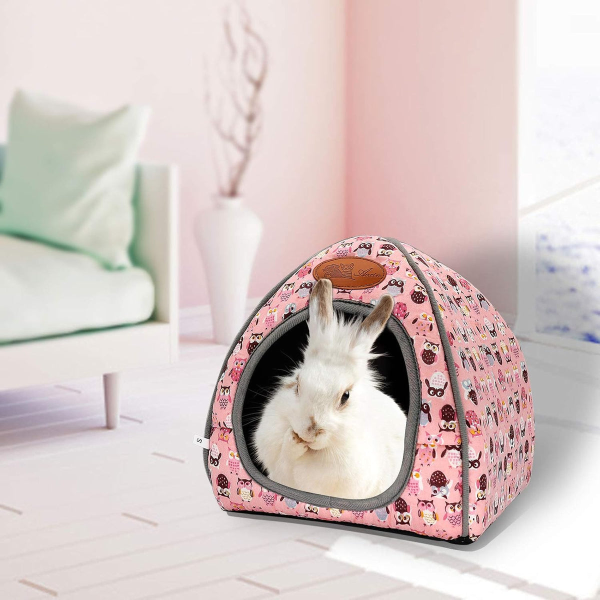BWOGUE Guinea Pig House Bed Cozy Hamster Cave Large Hideout for Dwarf Rabbits Hedgehog Bearded