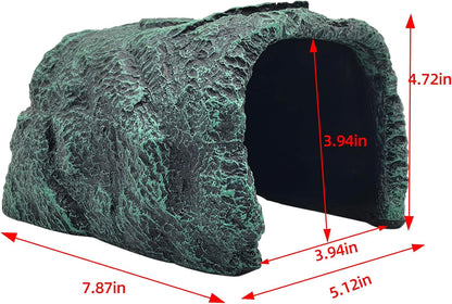 BNOSDM Large Reptile Hideout, Tortoise Hide, Bearded Dragon Hideout Cave Shelter, Resin Turtle