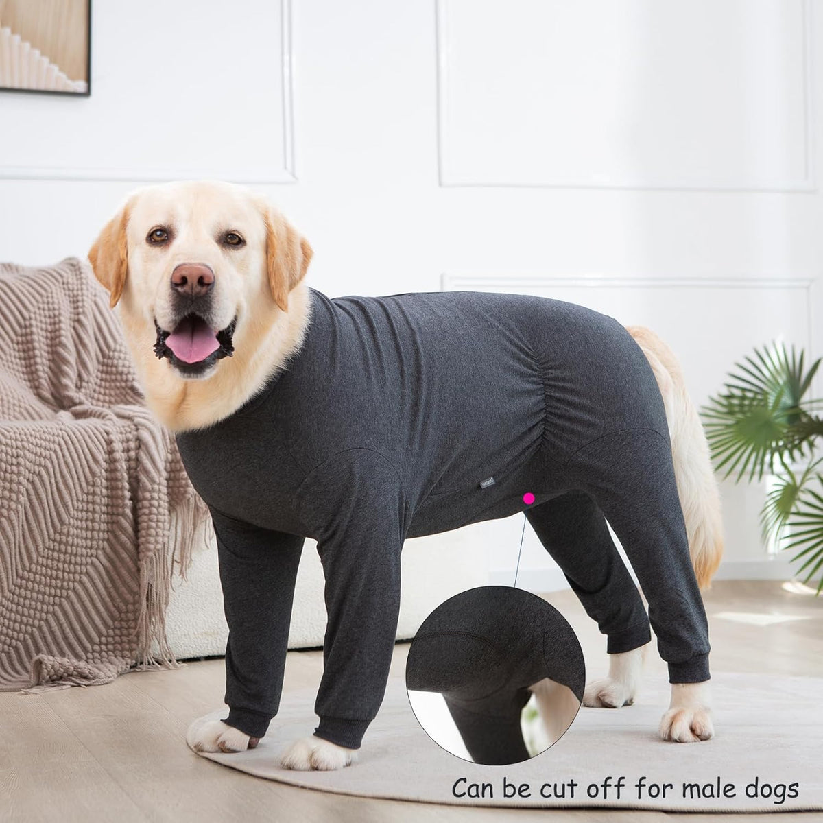 Yeapeeto Dog Onesie Surgery Recovery Suit for Large Medium Bodysuit Dogs Pajamas PJS Full Body for