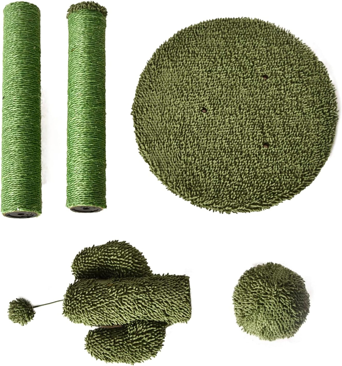 Amazon Basics Cat Scratcher - Indoor Cactus Triple Posts Cat & Kittens Scratching Post with