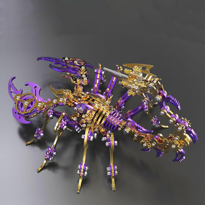 Scorpion 3D Metal Puzzles Kits for Adults Teens – 454 Pcs – Mechanical Assembly Models – 4 Hours to