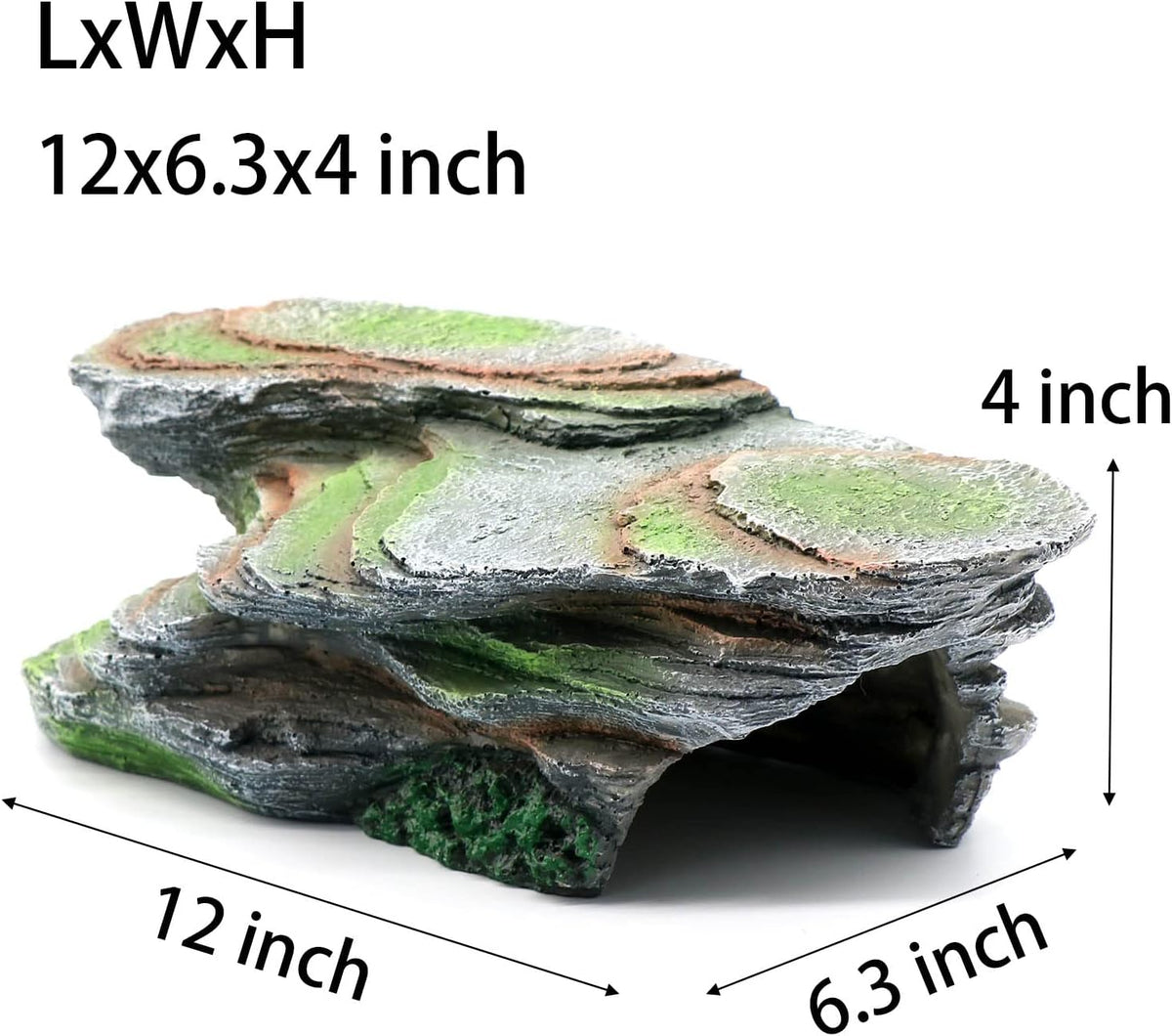 Reptile Resting Terrace Tortoise Climbing Platform Shale Scape Step Ledge, Reptile Cave Hideout